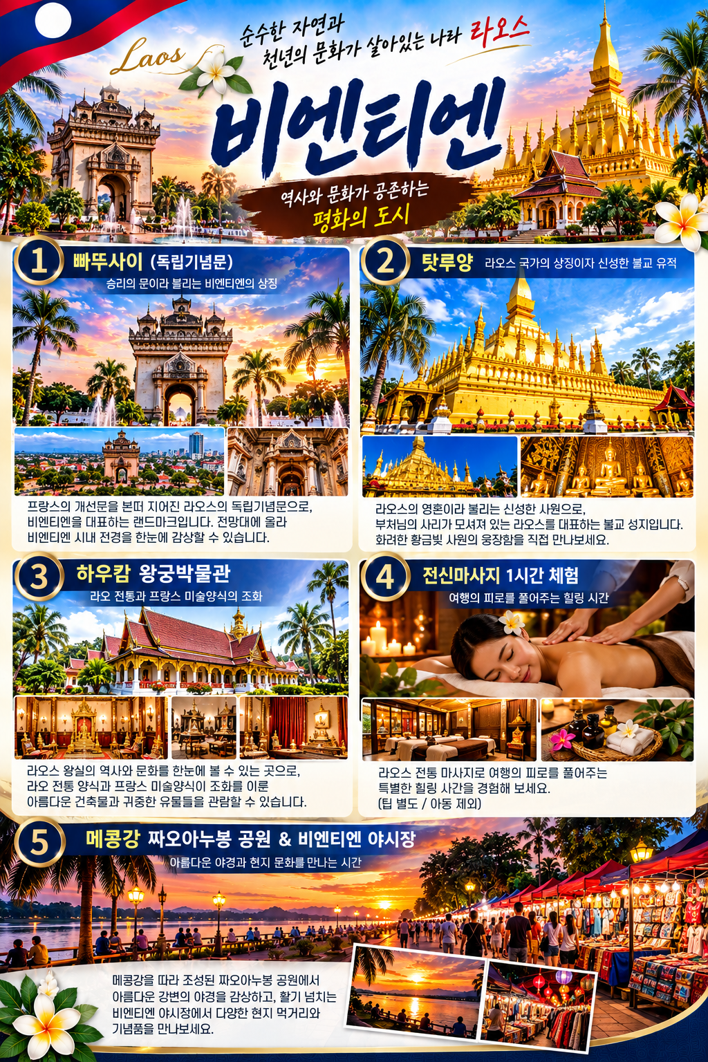 부산출발 라오스 비엔티엔·방비엥 3박5일 품격 브로셔 6장